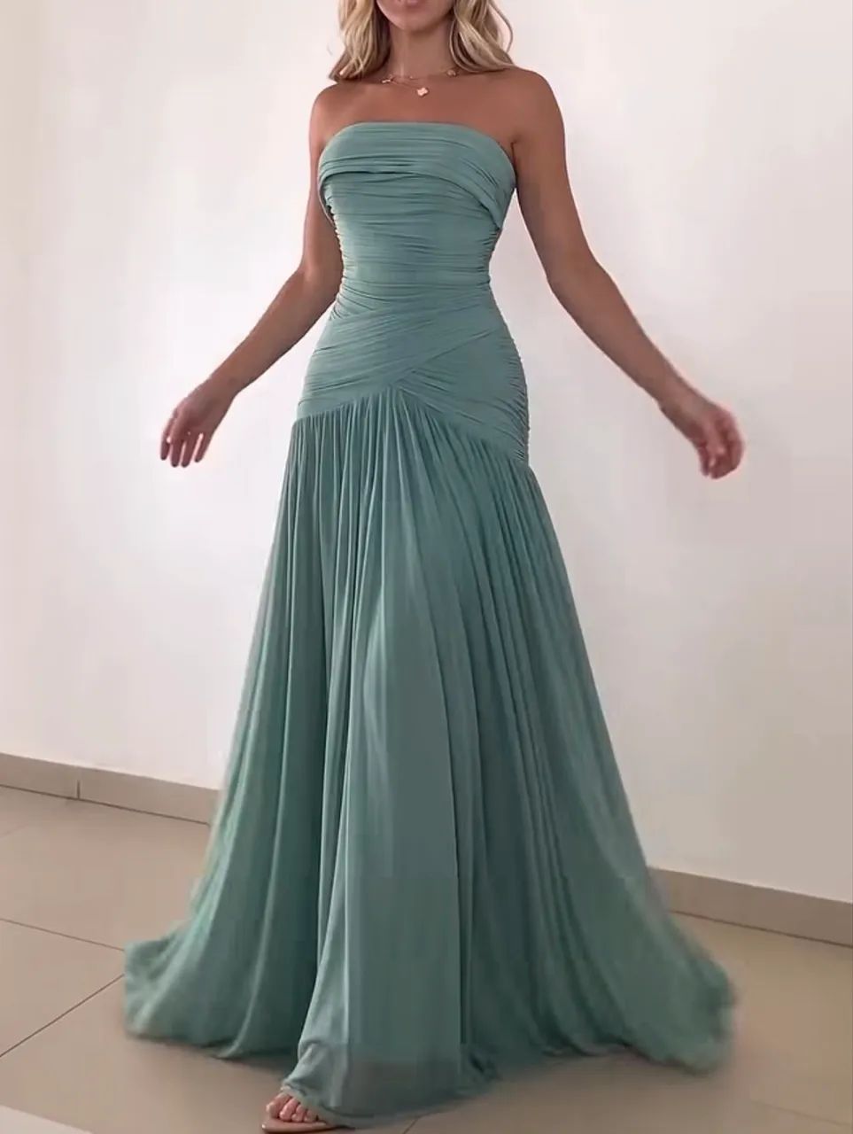 Vestido azul de festa  - Foto 2