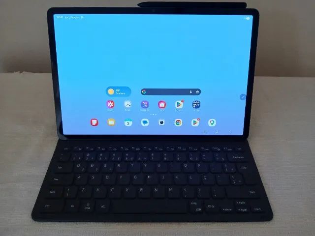 Galaxy Tab S8+ (é o Plus) - Tá zero - Vai com Galaxy AI e Capa Teclado Original - Foto 4