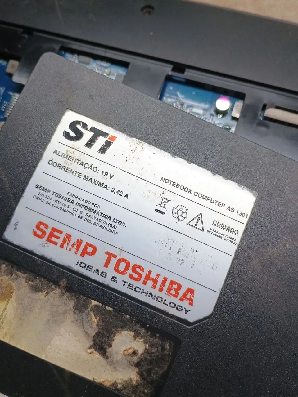 Notebook "" STI"" PARA APROVEITAR PEÇAS** LEIA A DESCRIÇÃO 