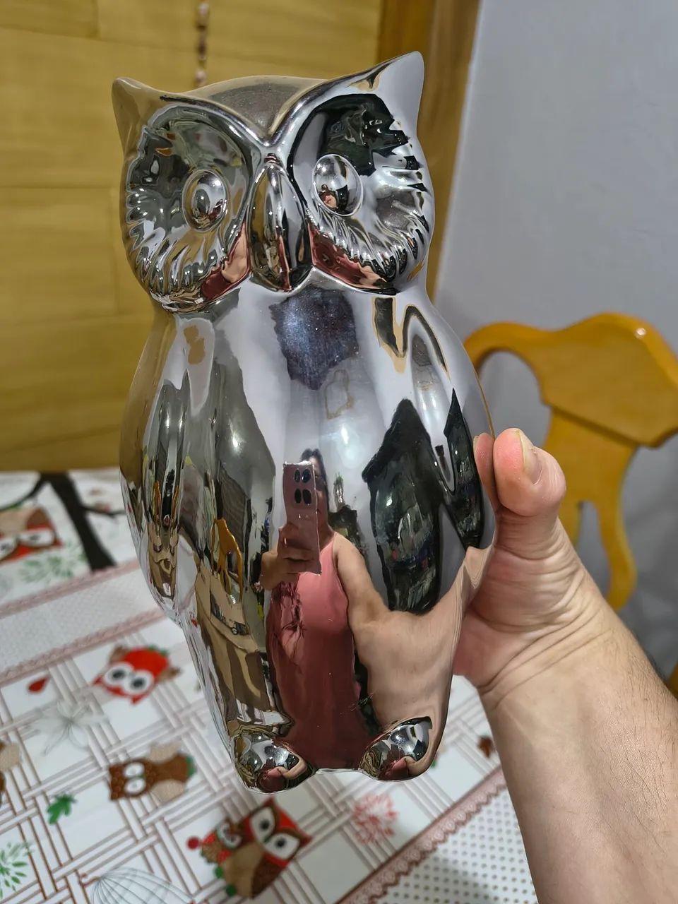 Coruja prateada importada