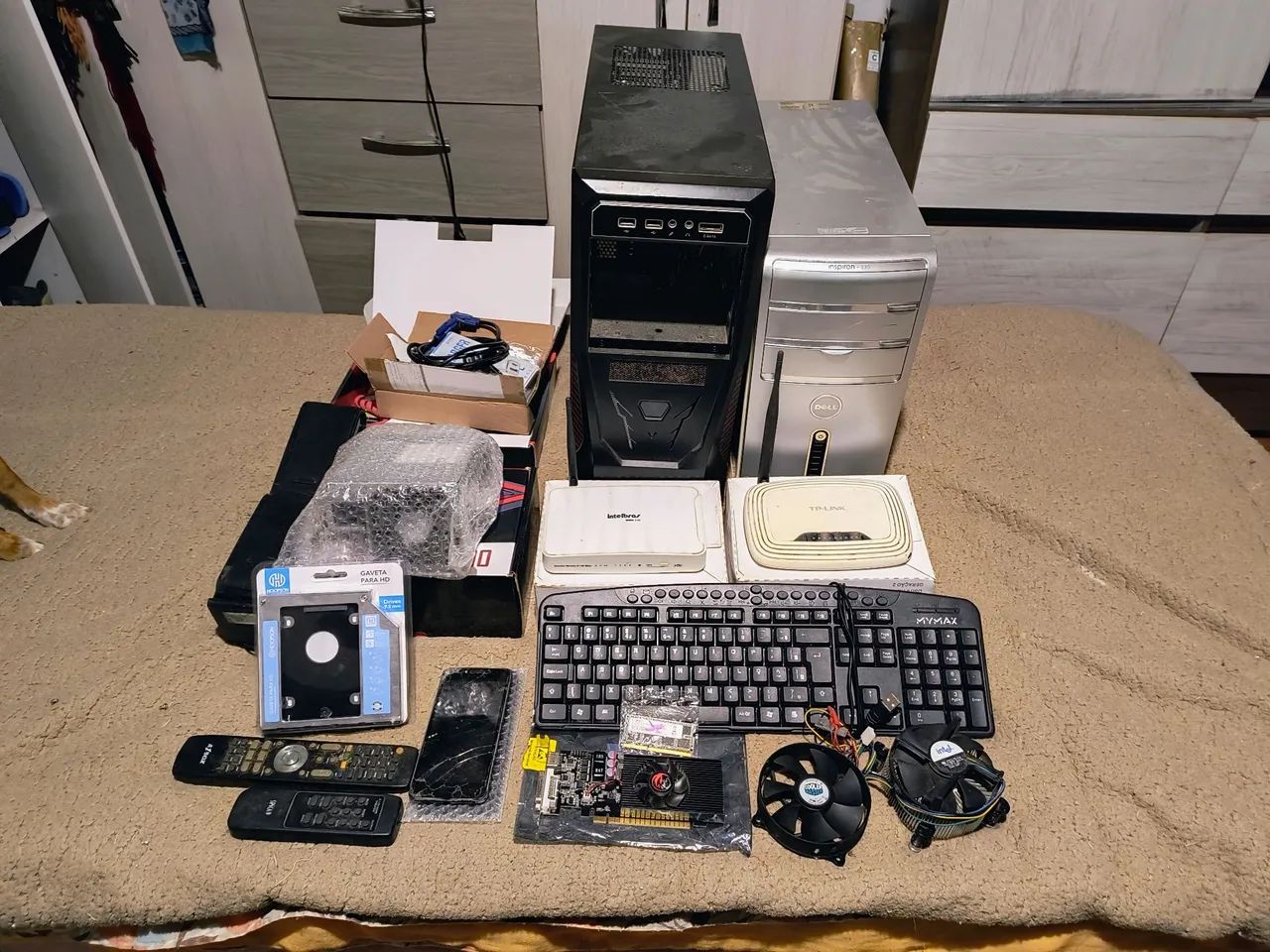 Lote de peças de Pc e celular!!!