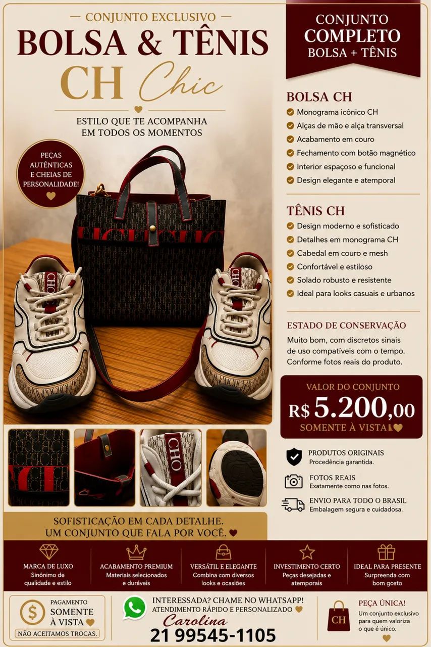 Bolsa de Luxo - Carolina Herrera
