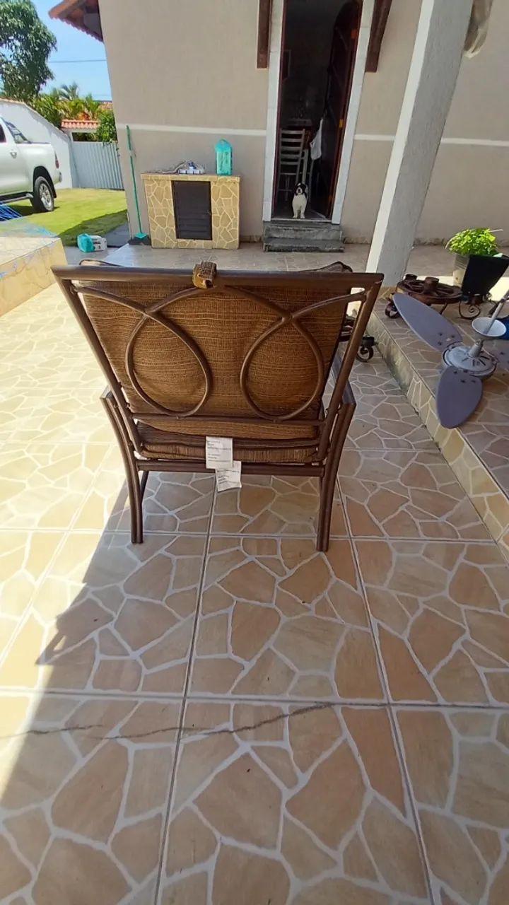 Conjunti de Mesa de vidro com 4 cadeiras - Foto 2