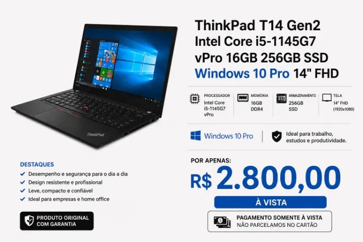 Notebook Lenovo i5 16Gb de Ram
