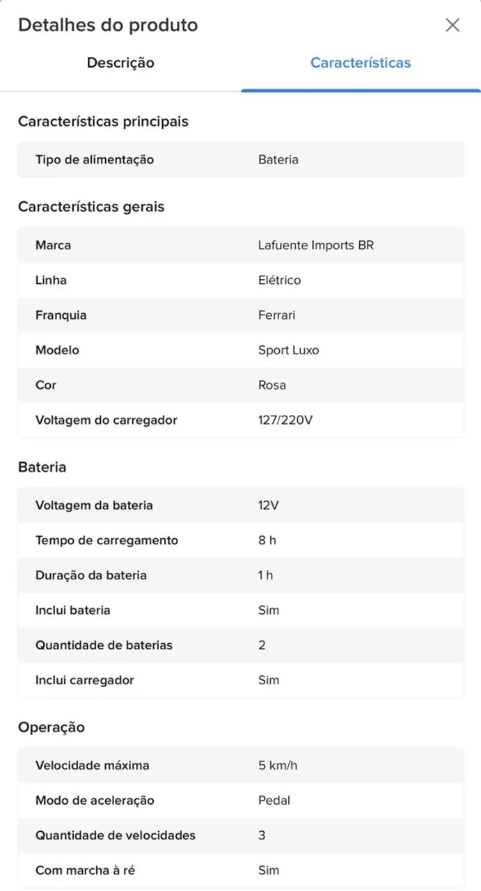 Carro elétrico infantil  - Foto 5