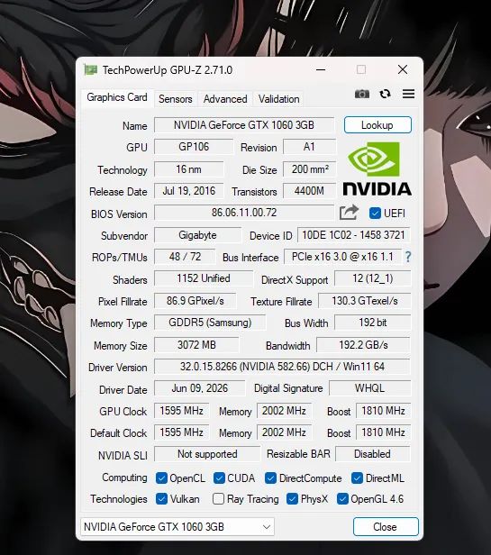 GTX 1060 3GB Gigabyte Windforce - Foto 2