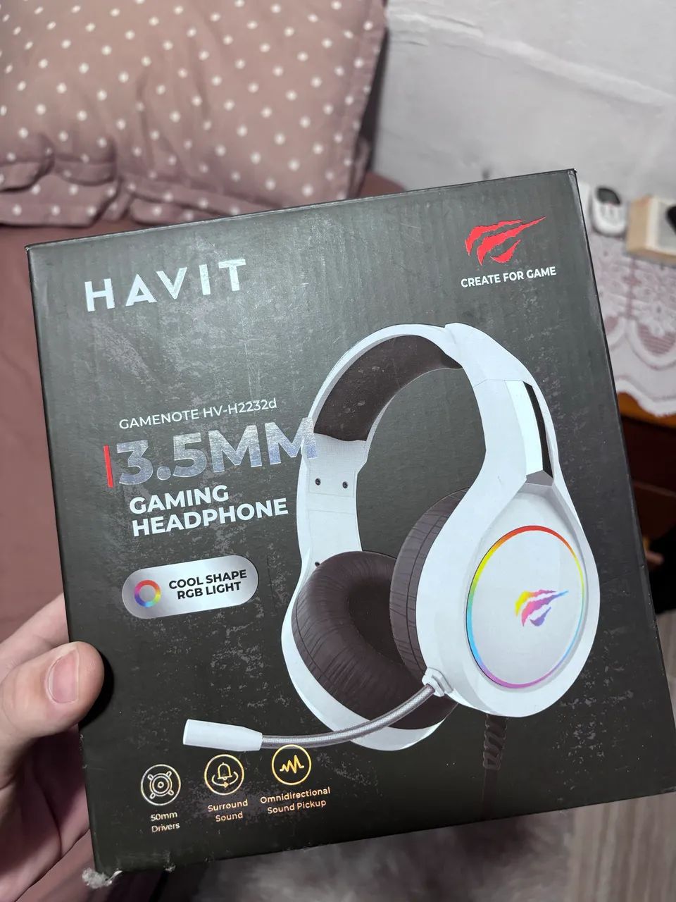 Headset Gamer HAVIT BRANCO - Foto 3