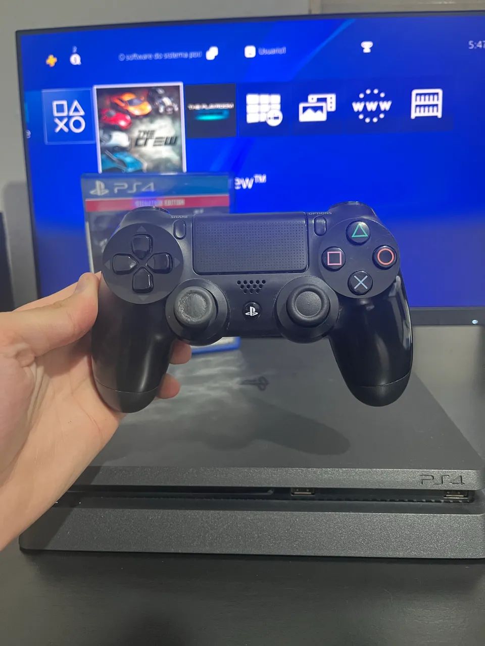 Ps4 Slim Completo + Jogo - Garantia  - Foto 5