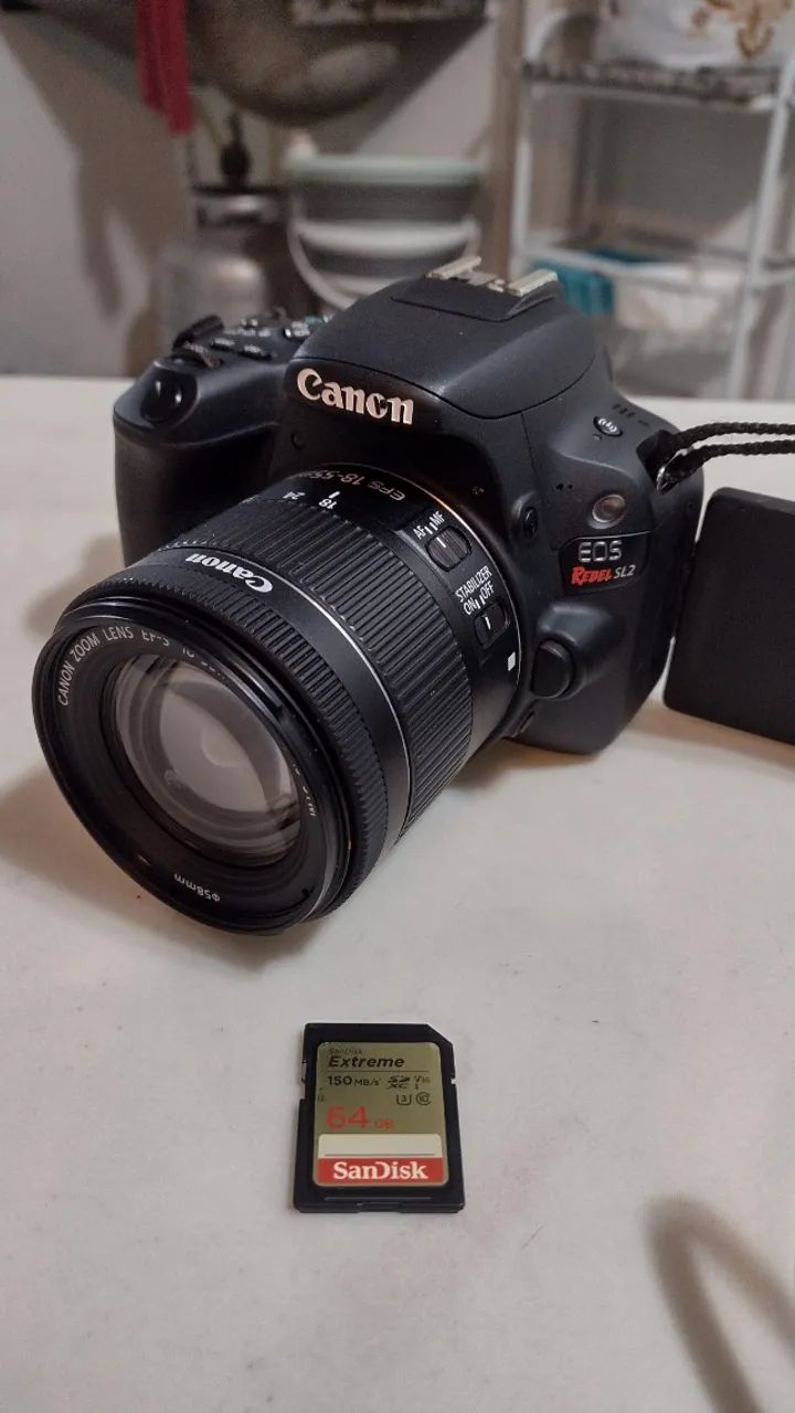Câmera Canon SL2 Completa + Softbox - Foto 5