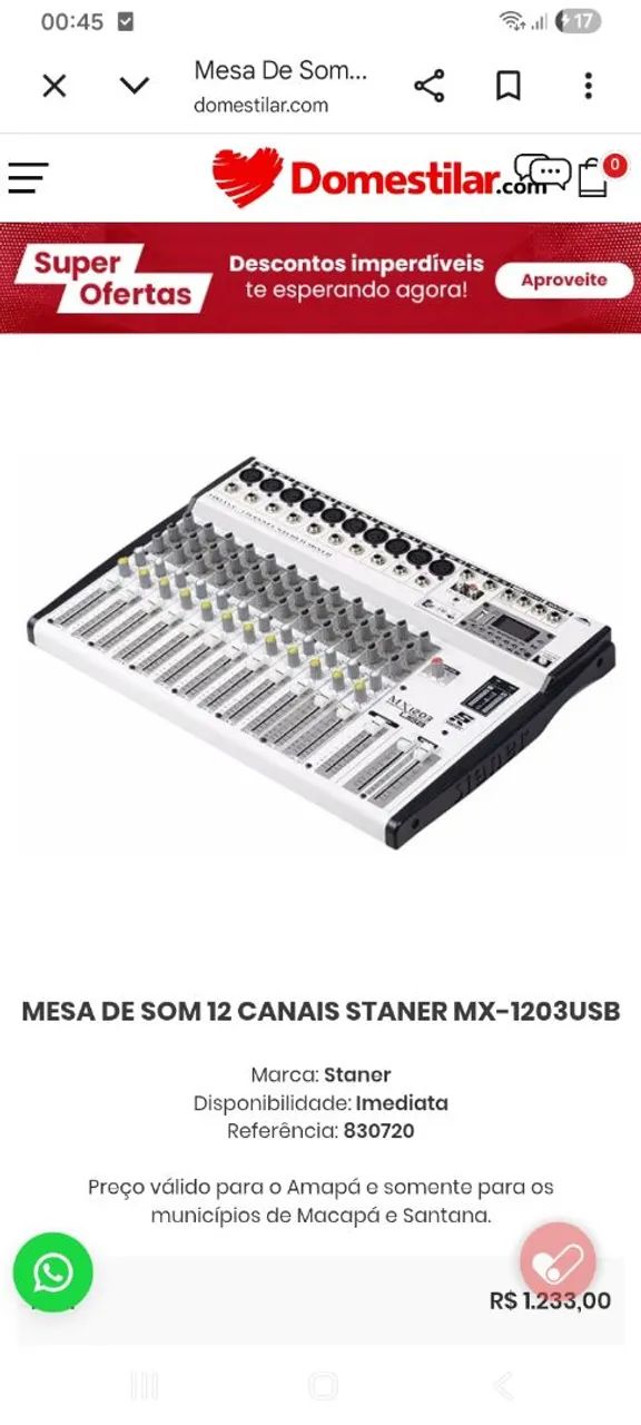 Mesa de som 