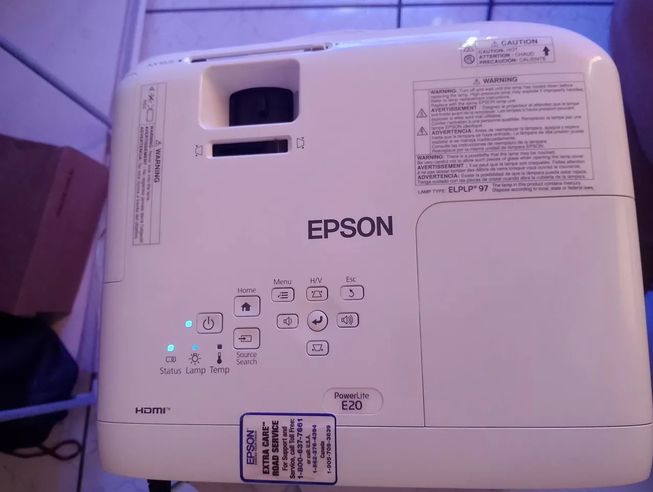 Projetor Epson E 20  - Foto 3