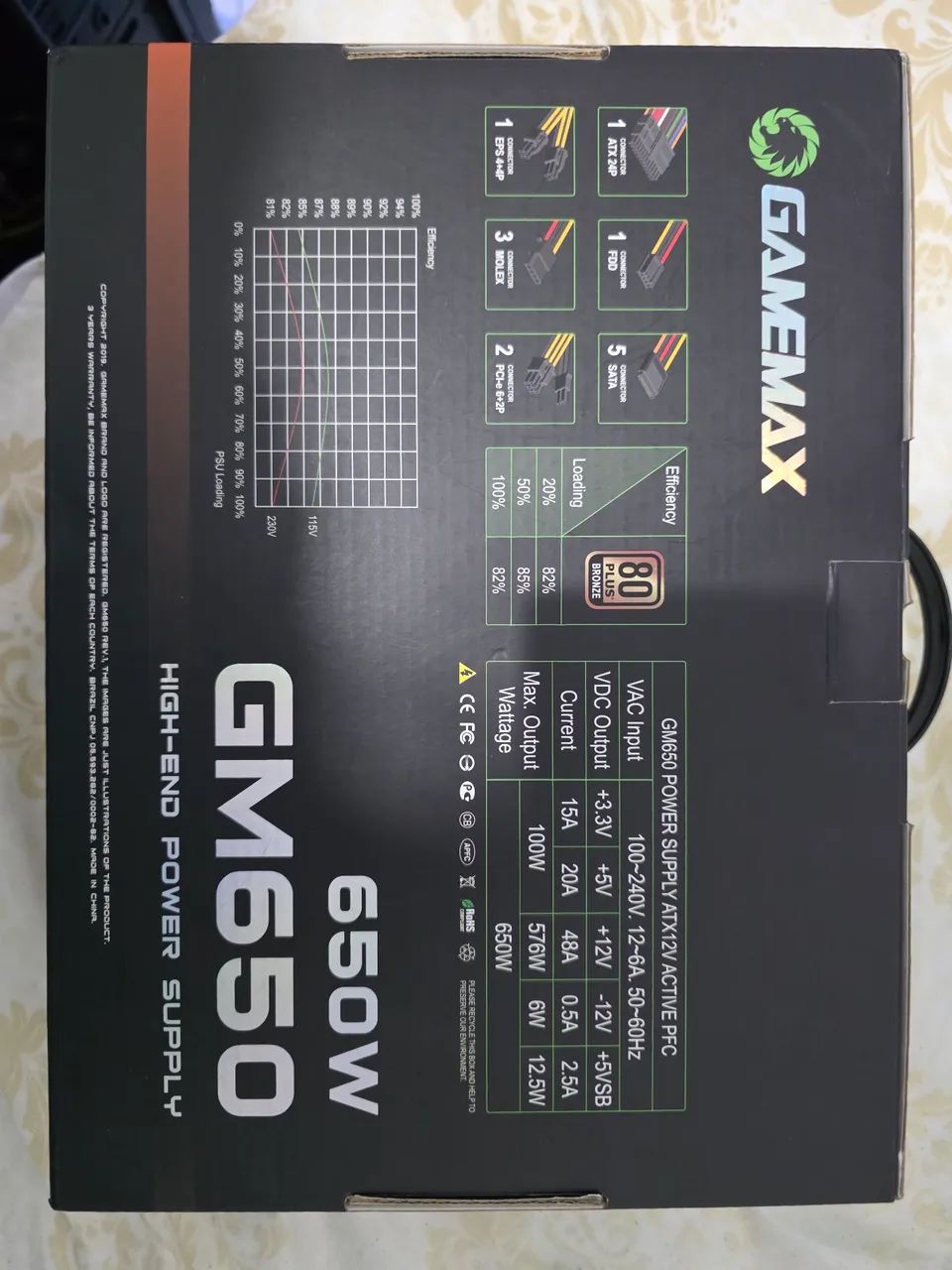Fonte Gamemax 650w - Foto 4