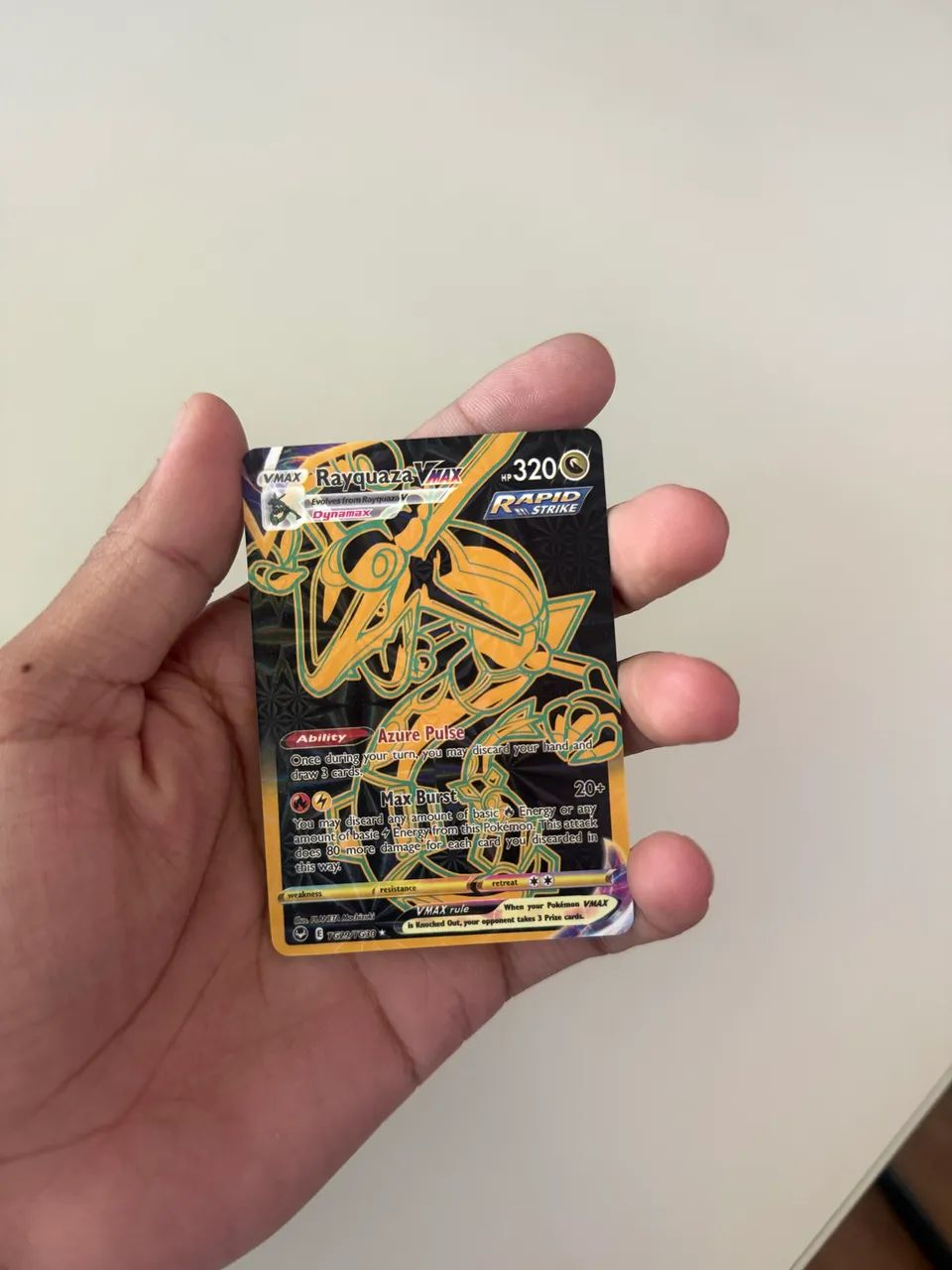 Card Pokémon Original Rayquaza Vmax - Foto 5
