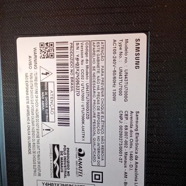 Tv Samsung 43 polegadas com tela queimada  - Foto 2