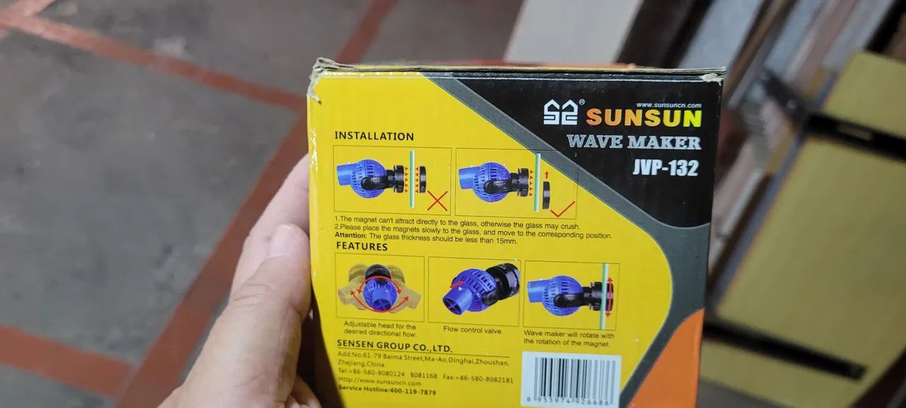 MOVIMENTADOR DE ÁGUA WAVEMAKER 8000L/H SUNSUN JVP-132  - Foto 4