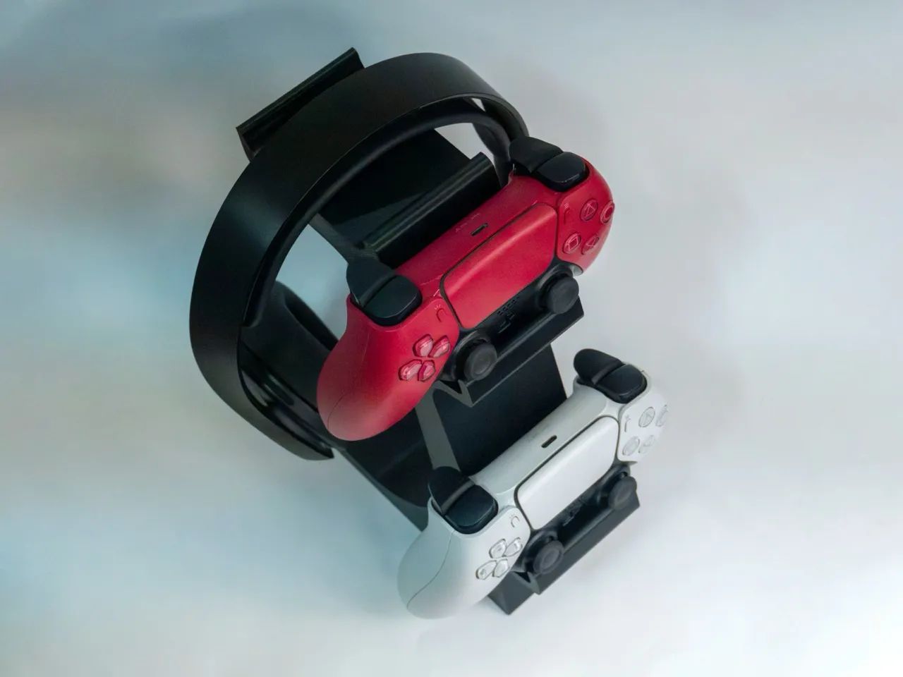 Suporte 3D para Headset + 2 Controles PS4 | Organizador Gamer - Foto 3
