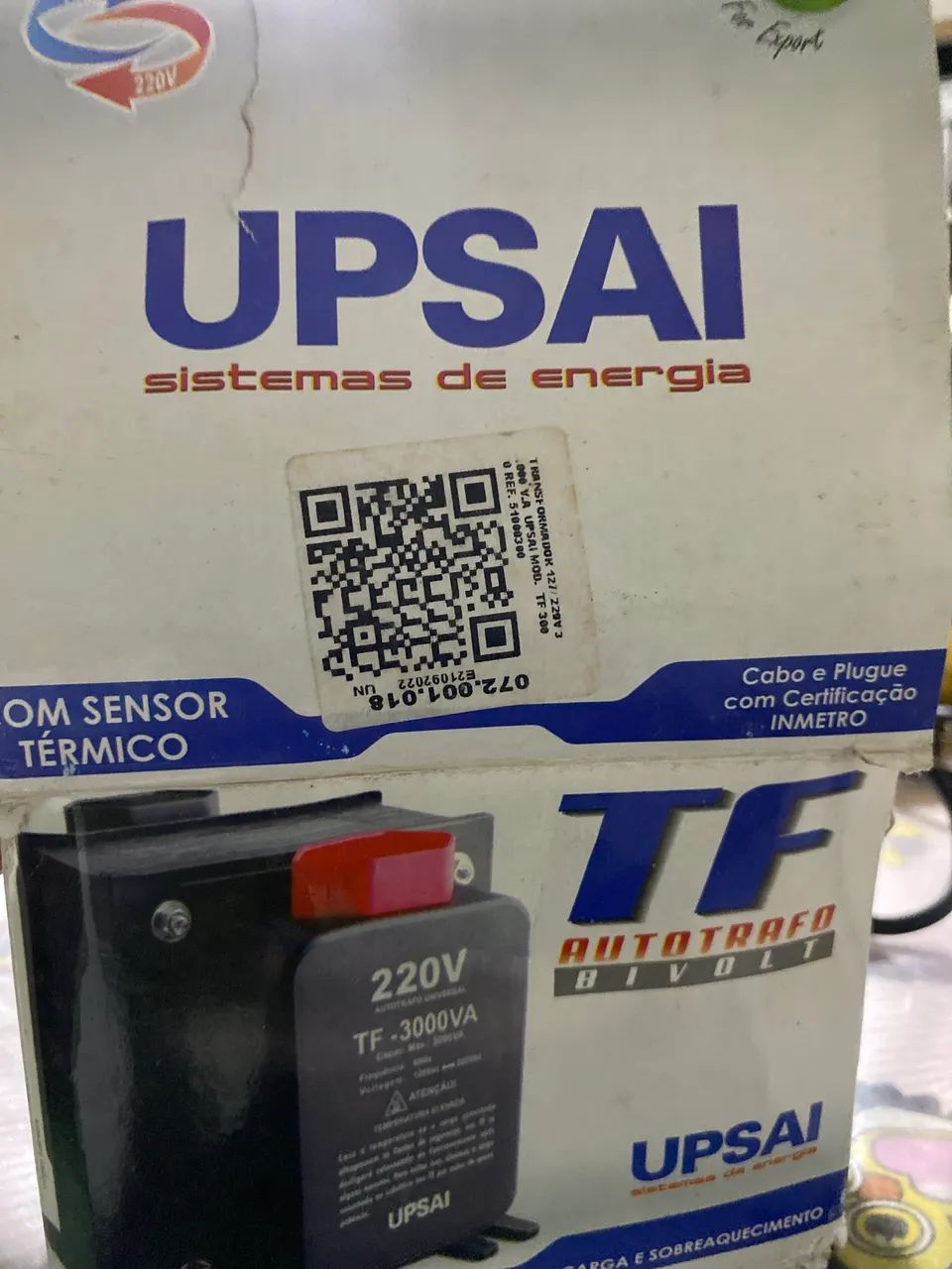TRANSFORMADOR BIVOLT COM SENSOR TÉRMICO 