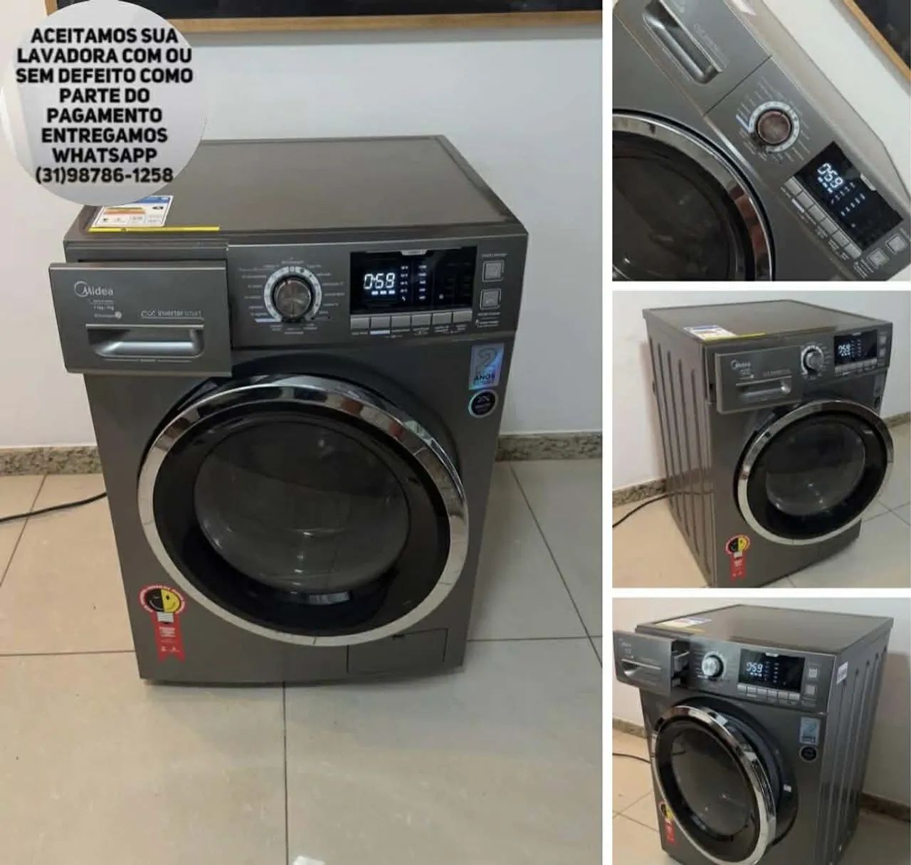 Lava e Seca da Midea Inox c/ Garantia Entregamos