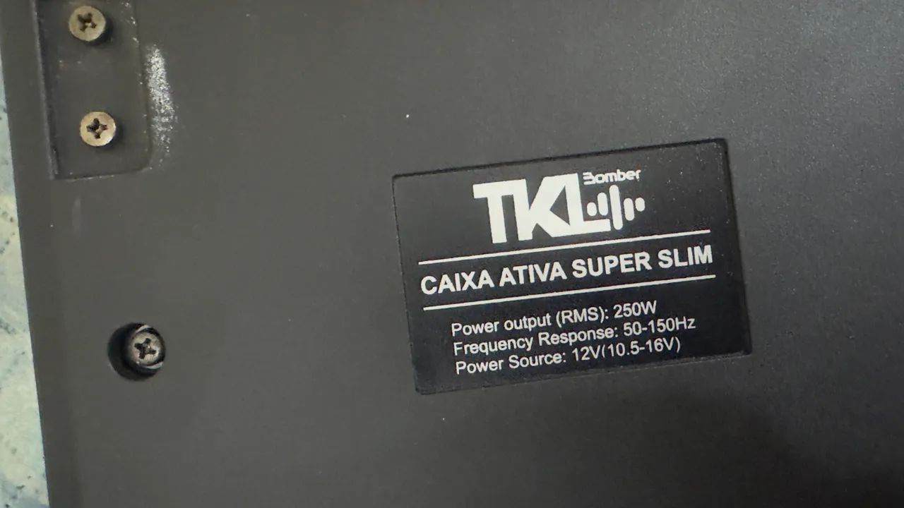 Caixa slim amplificada tkl 250w rms bomber - Foto 3
