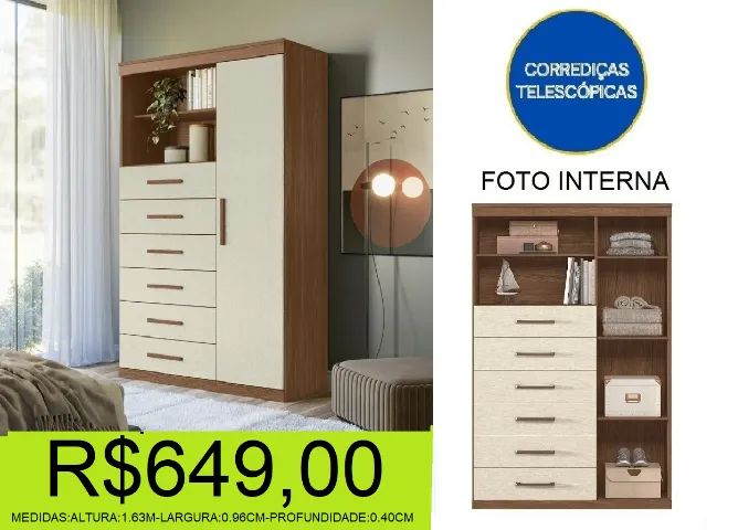 comoda - multiuso - compre e retire hoje mesmo  - Foto 2