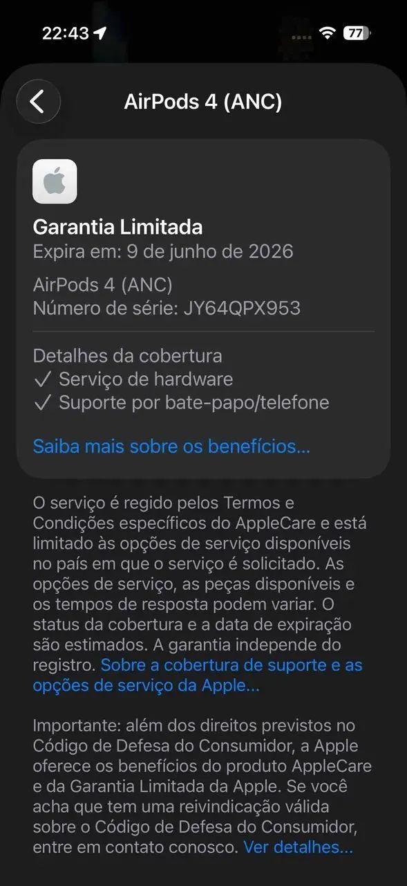 Air pods 4 com cancelamento de ruído ativo original da Apple - Foto 3