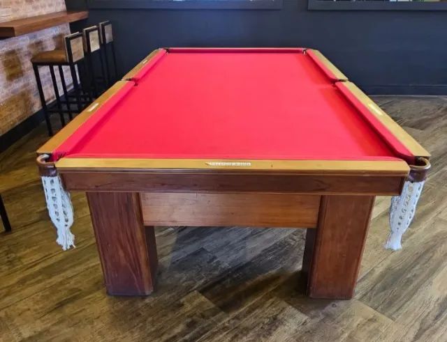 MESA DE SINUCA PROFISSIONAL EM MADEIRA LOURO FREIJÓ - Foto 2