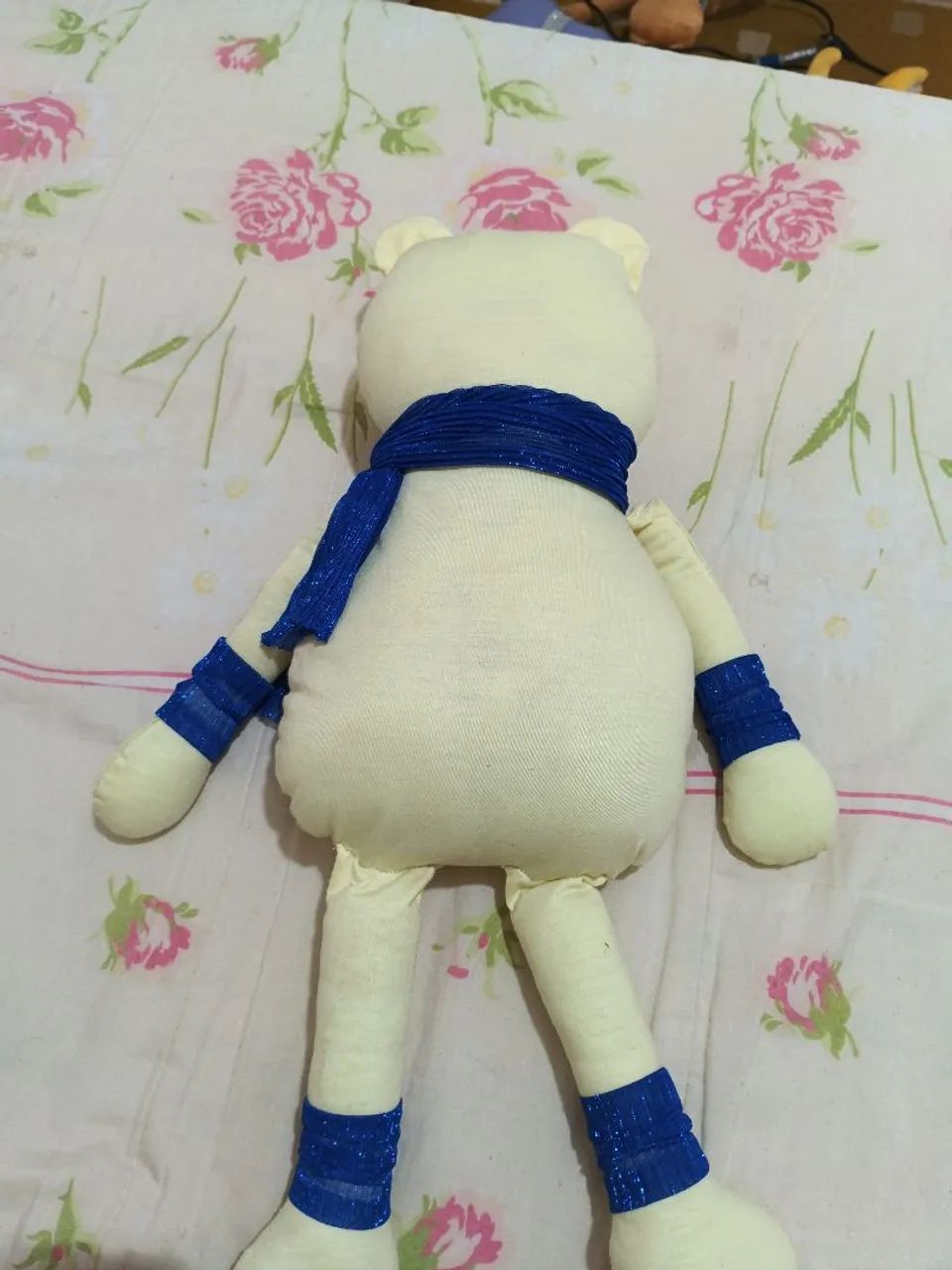 Urso articulado com algodão  - Foto 4