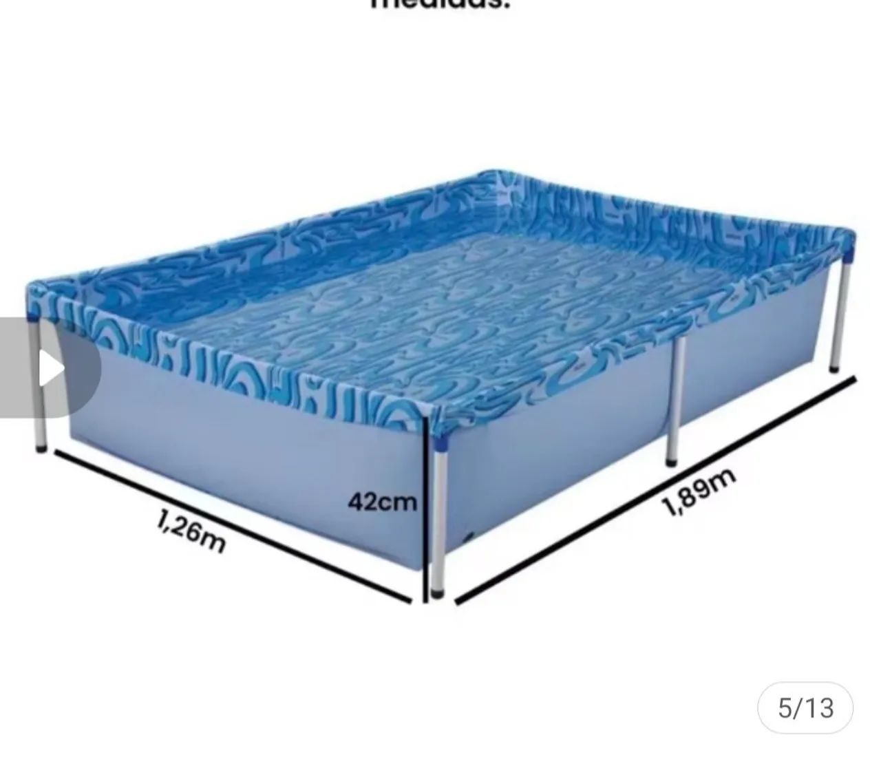 Piscina 1000 litros mor - Foto 2