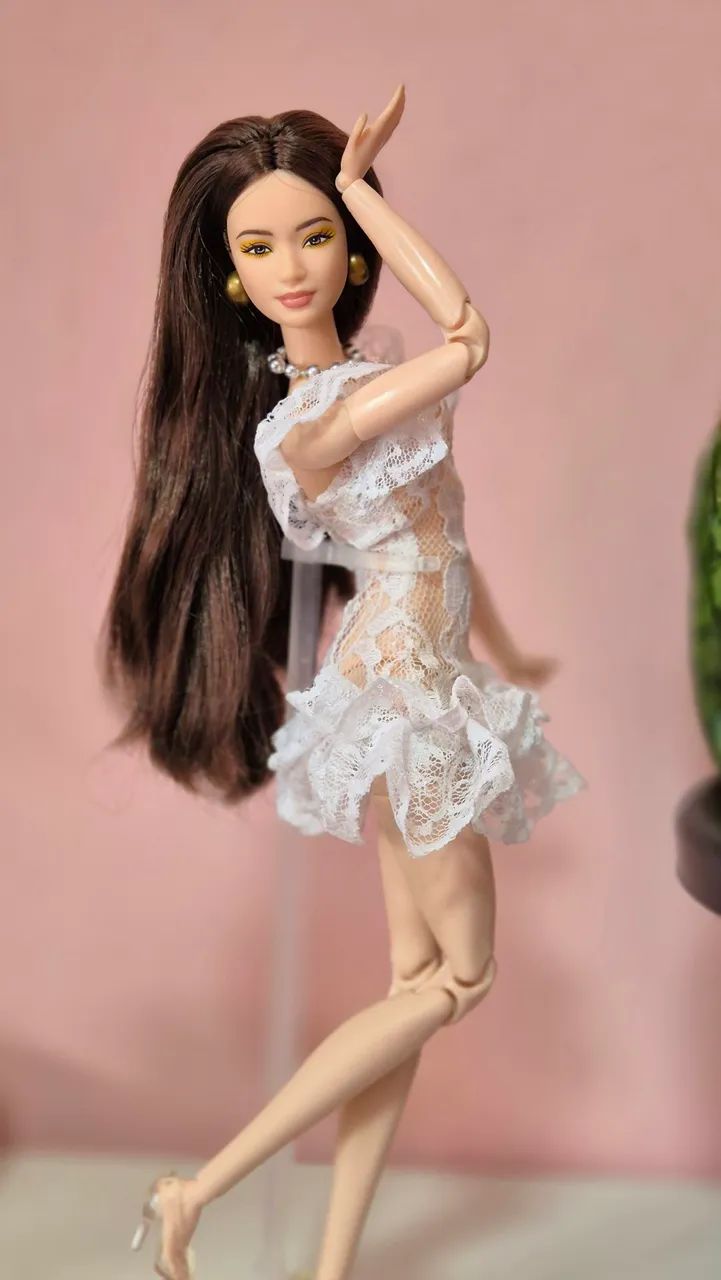 Vestido de rendas para barbie - Foto 5