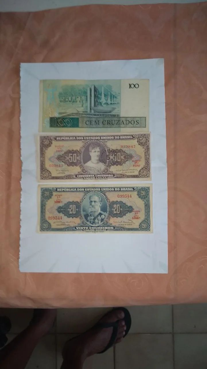 Lote de 3 cédulas antigas  - Foto 3