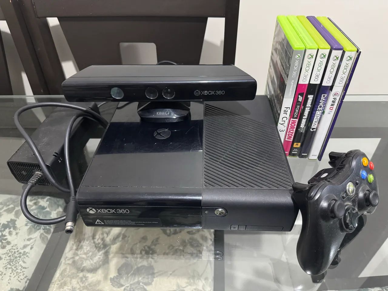 Xbox 360 Super Slim + Kinect + 7 jogos - Foto 3