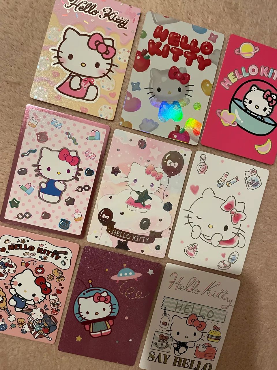 Hello Kitty Panini Cards Set com 9 - Foto 2