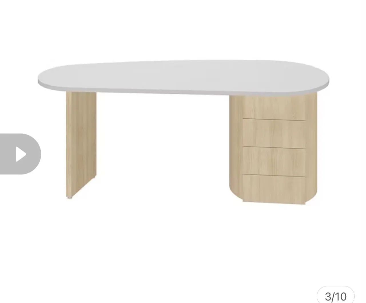 Mesa orgânica nova, lacrada. - Foto 3