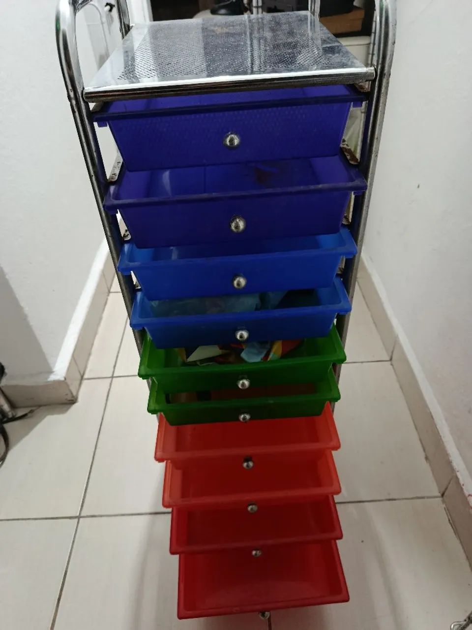 Estante de metal e plástico  - Foto 3