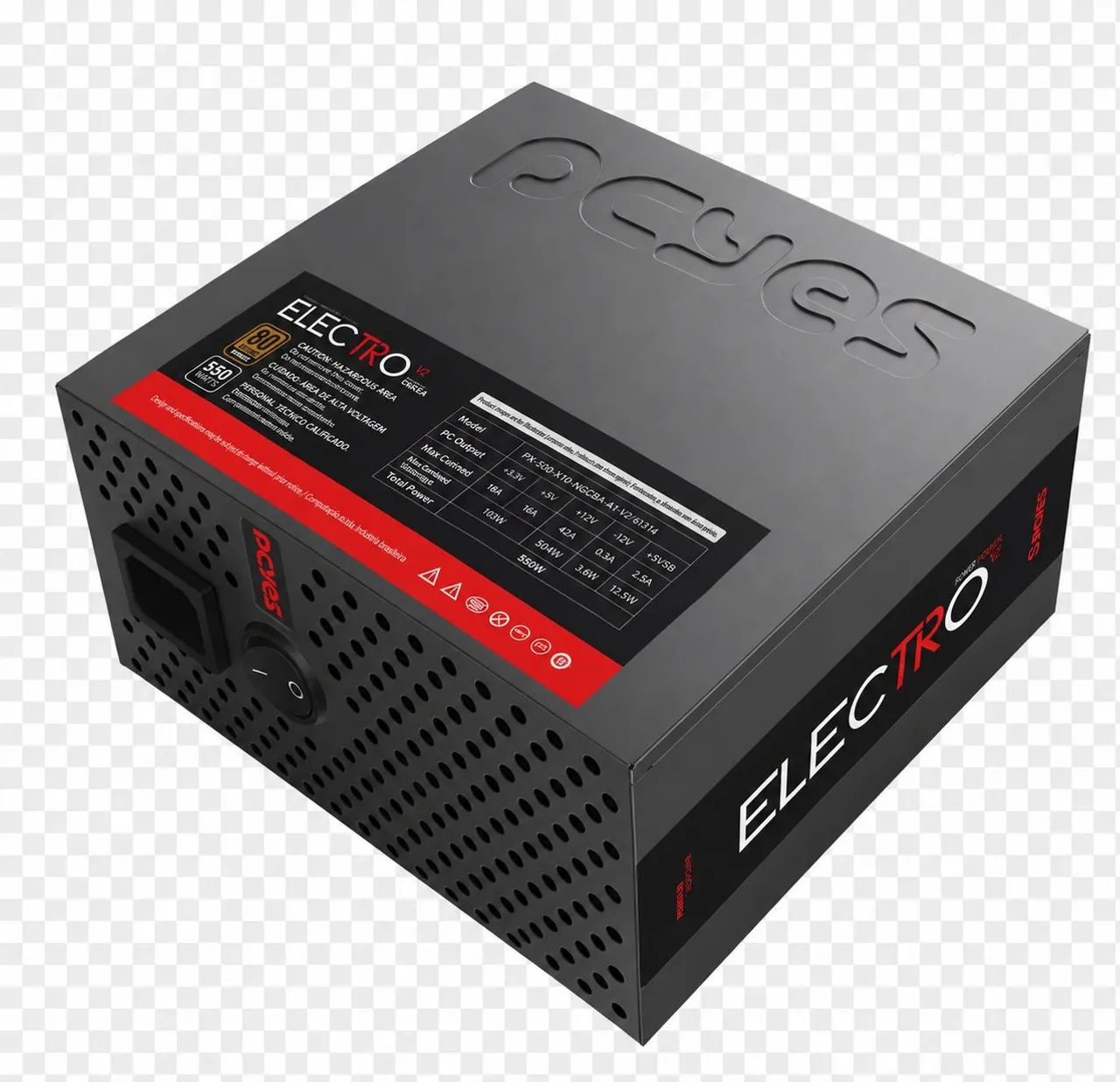 FONTE DE 550 WATTS PARA COMPUTADOR 