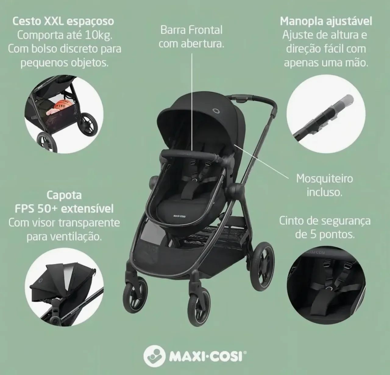 Carrinho de bebê  Maxi Cosi  - Foto 3