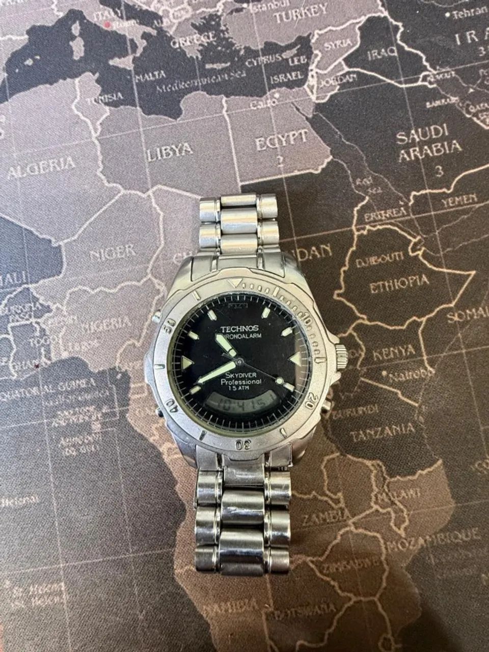 Technos Skydiver 36mm - Diver Vintage Clássico - Verdadeiro