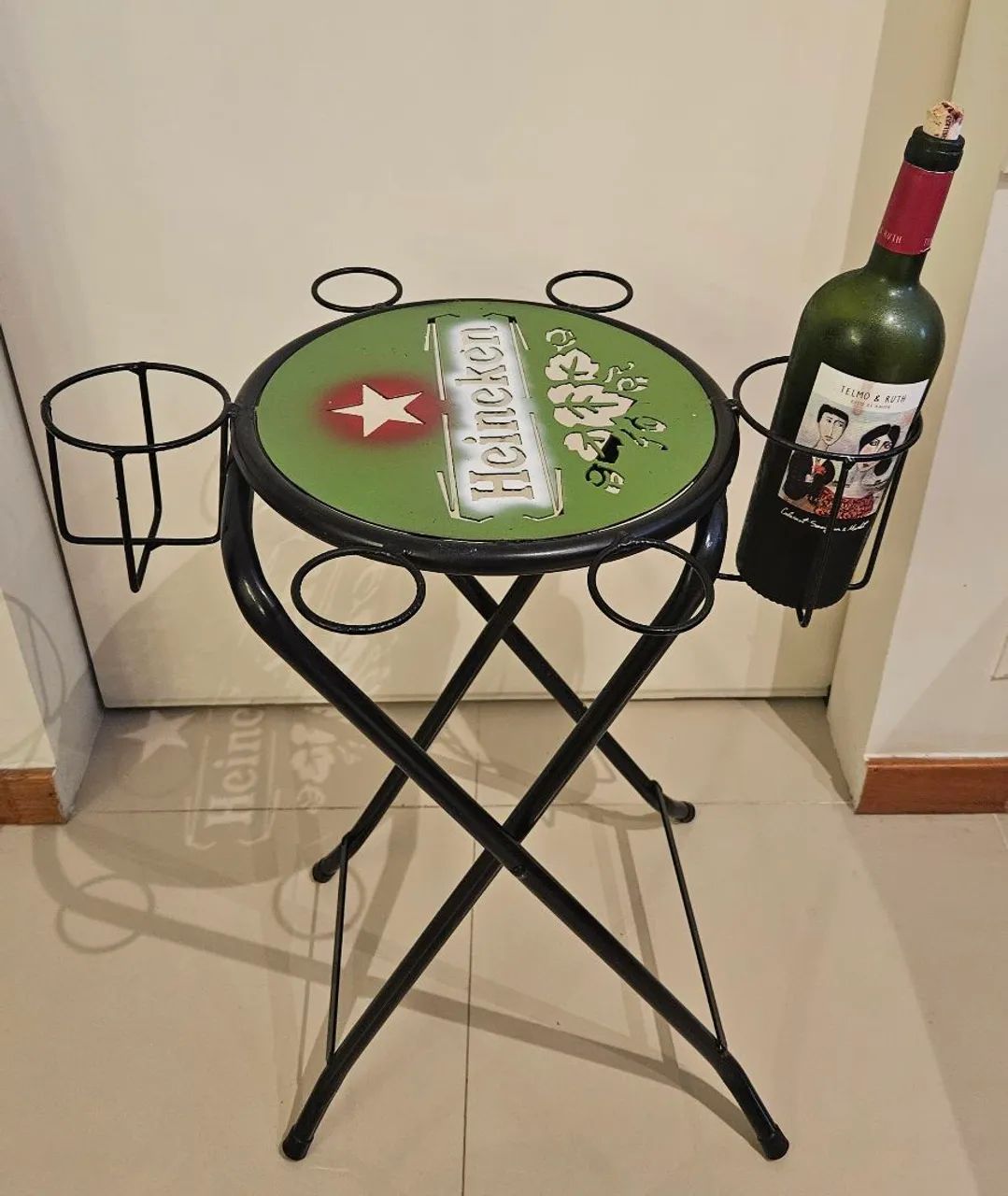 Mesa de ferro dobrável - Foto 4