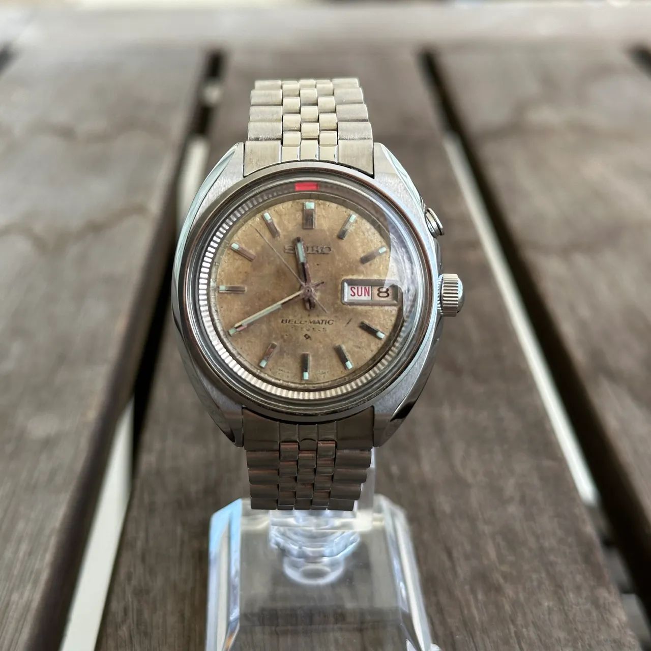 Relógio Seiko Bell-Matic Automático Dial Patinado