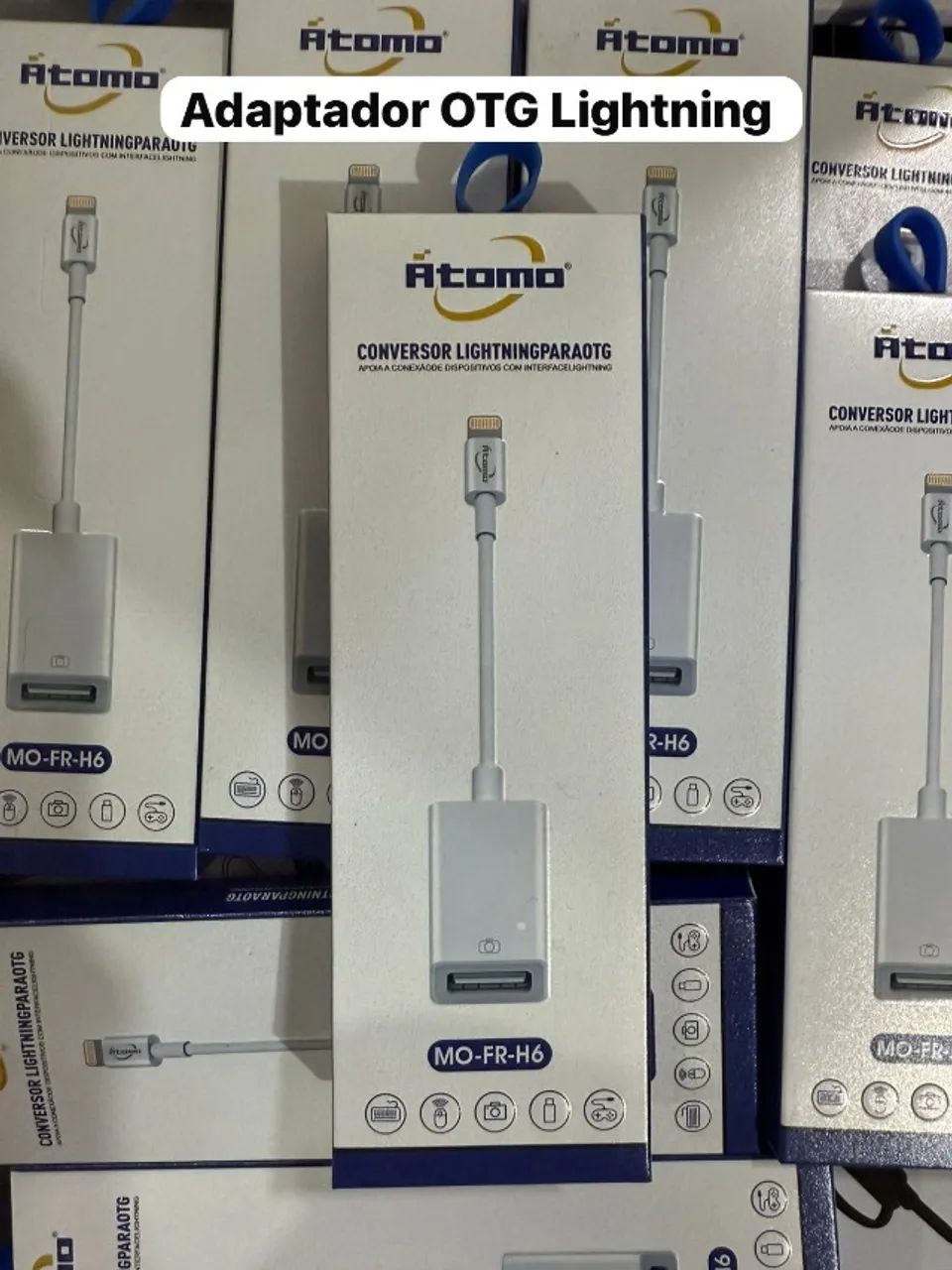 Adaptador OTG Lightning USB para iPhone