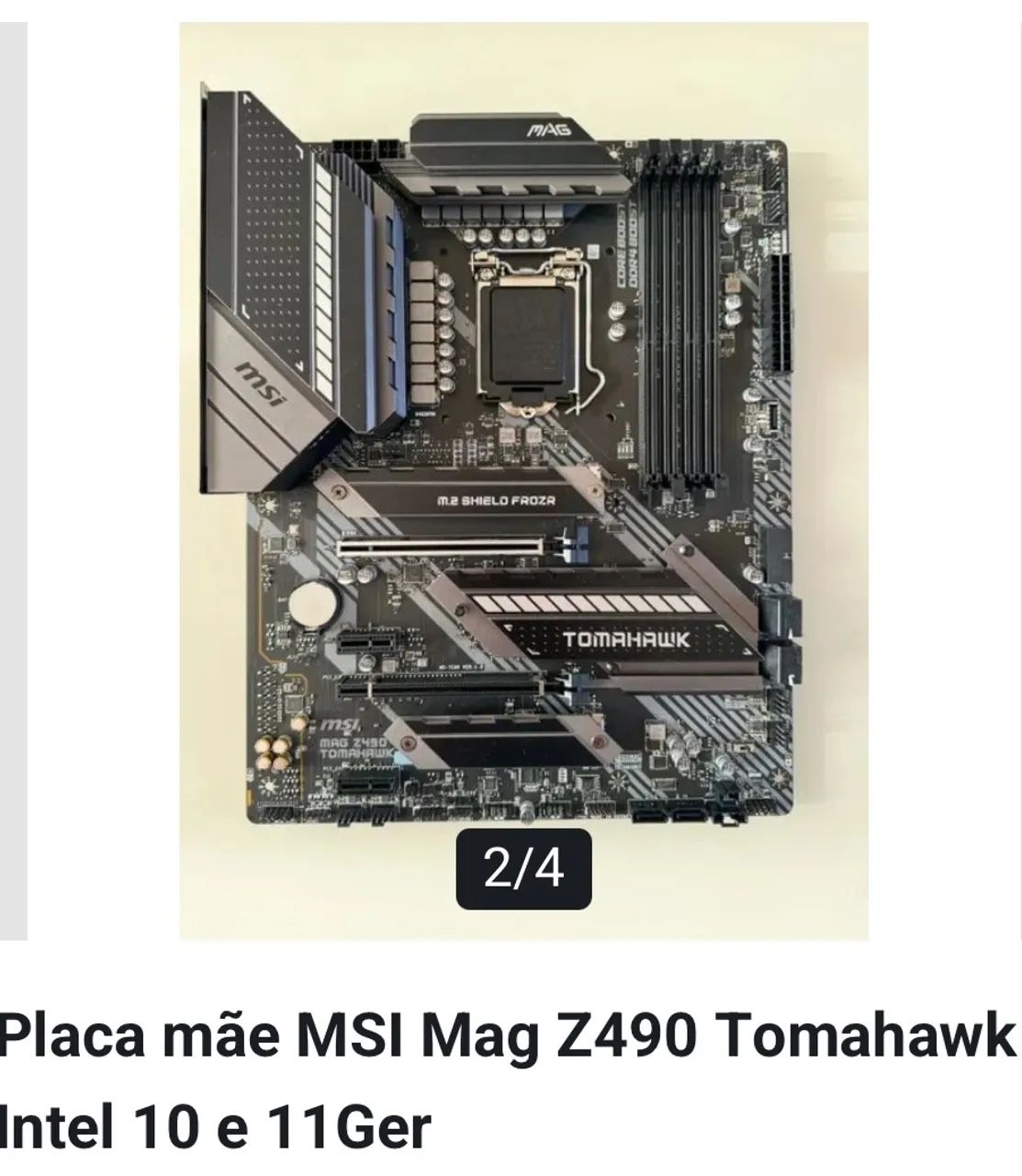 Placa mae msi z490 + processador i7 10 geração  - Foto 5