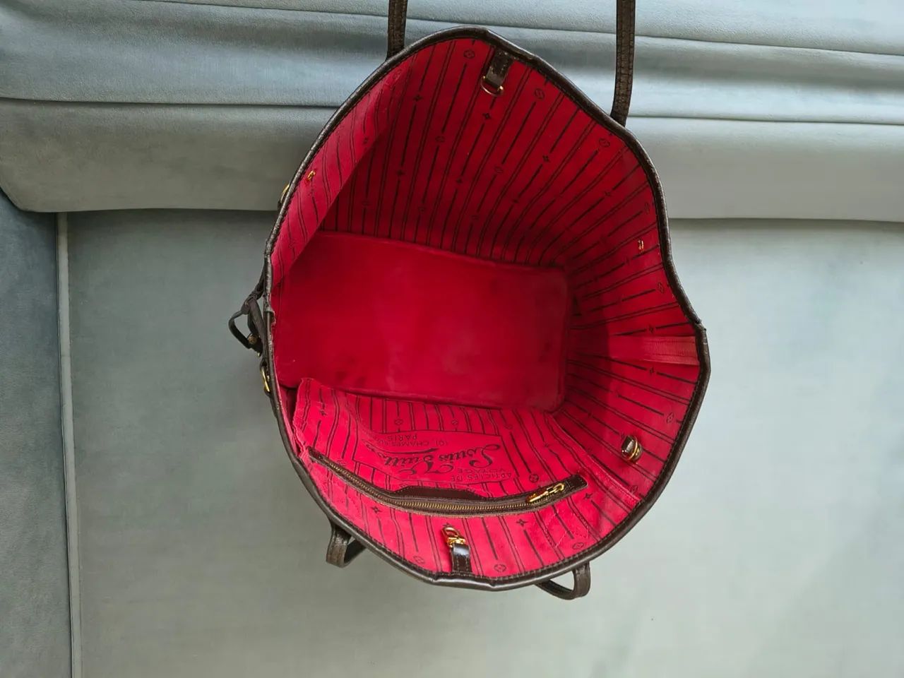 ? LOUIS VUITTON NEVERFULL MM ? DAMIER EBENE ? - Foto 4
