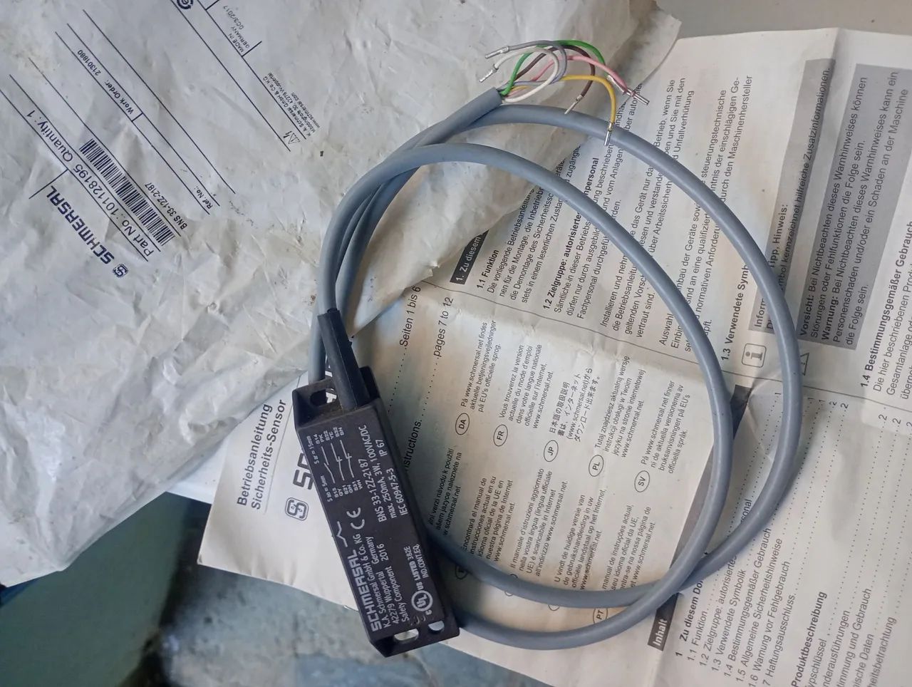Sensor De Segurança Magnético Schmersal Bns 33-12z-2187 - Foto 5