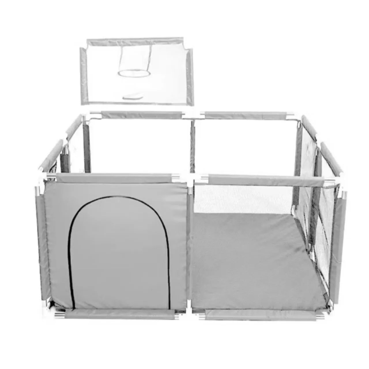 Cercadinho playground com cesta de basquete 