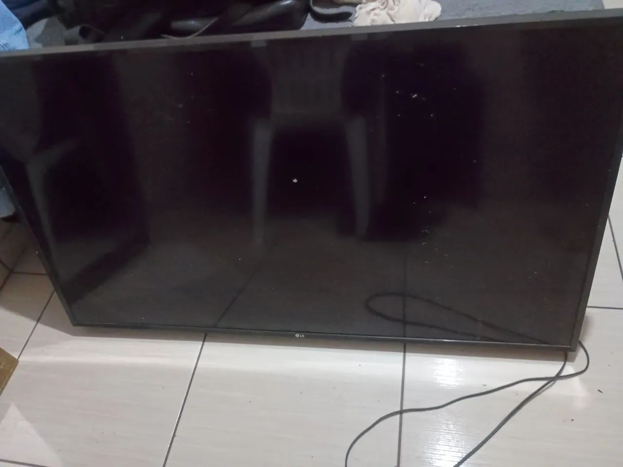 Tv com display de imagem queimado 