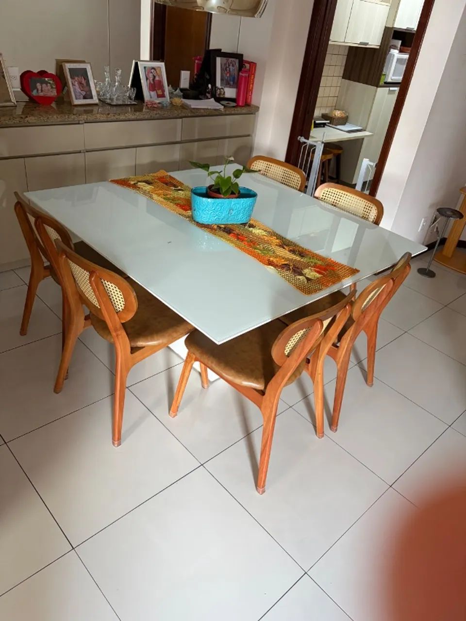Mesa quadrada, 8 lugares, 150 cm - Foto 2