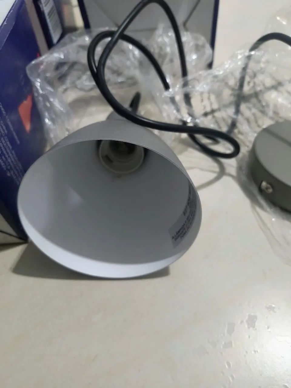 3 Caixas Luminárias Pendentes Novas - Foto 4