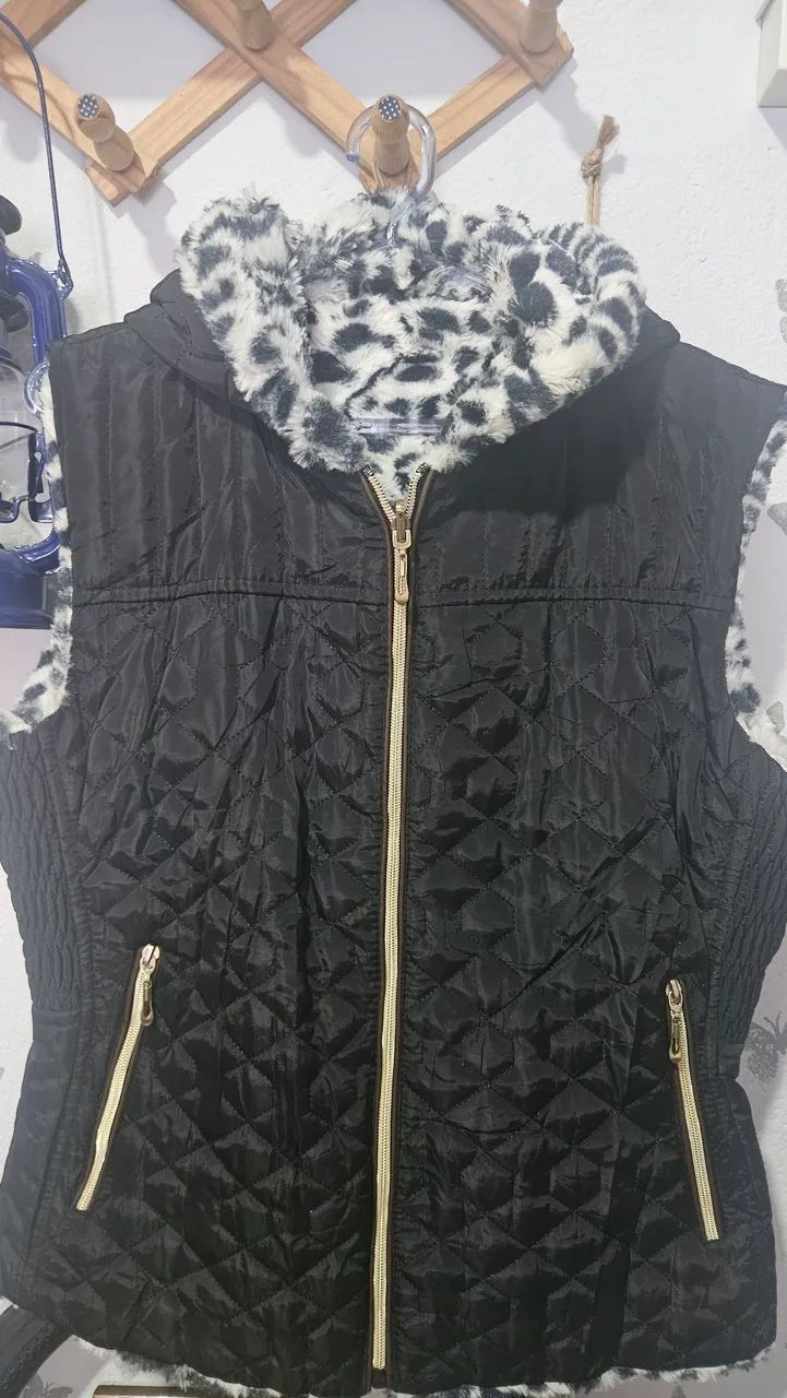 Colete feminino dupla face (dois lados)