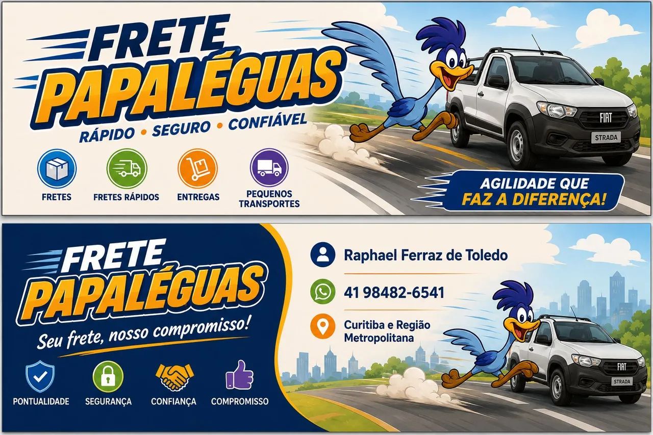 Fretes pequenas cargas. 