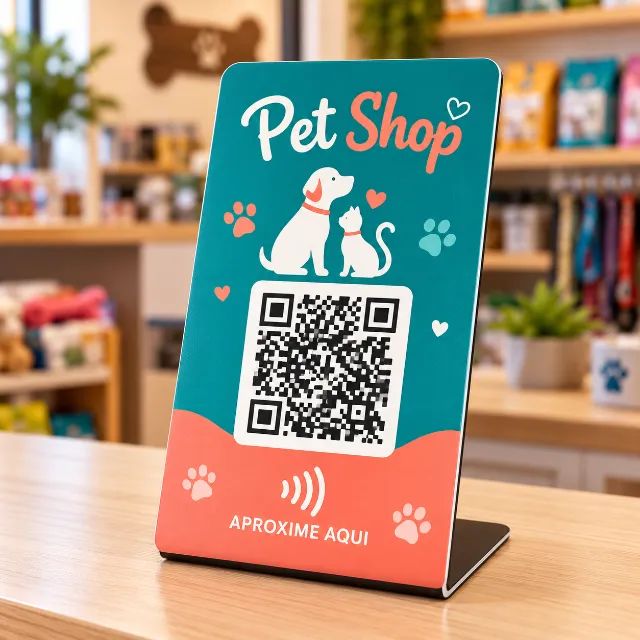Placa Pix - Placa Google - Placa nfc - qrcode - placa wifi